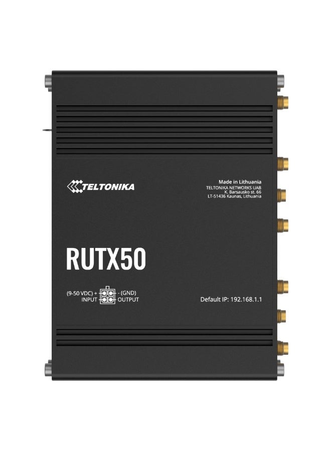 TELTONIKA TK-RUTX50 - Router 5G Industrial, 5G Sub-6Ghz SA/NSA - Image 3