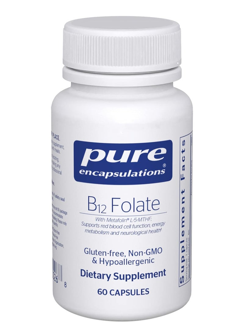 حمض الفوليك ب12، 60 كبسولة - Image 1