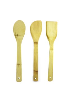 AL QADAH Wooden Spoon 3Pcs/Card 30Cm.  - Image 1