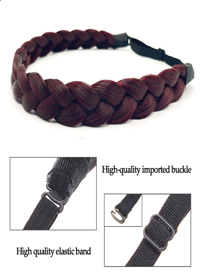 TOECWEGR Braided headband for Women 3 Strands Synthetic Braided Hair Headbands Stretch Plaited Hairs Headbands Hairpiece Fashion Hair Accessories - Image 4