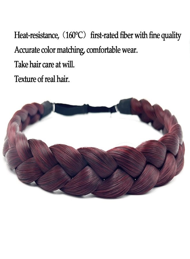 TOECWEGR Braided headband for Women 3 Strands Synthetic Braided Hair Headbands Stretch Plaited Hairs Headbands Hairpiece Fashion Hair Accessories - Image 3
