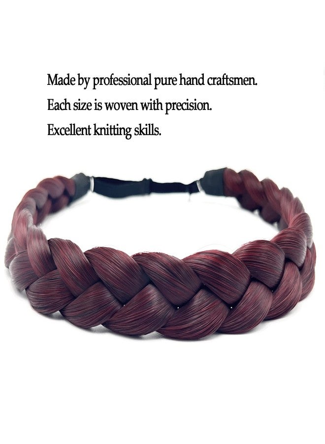 TOECWEGR Braided headband for Women 3 Strands Synthetic Braided Hair Headbands Stretch Plaited Hairs Headbands Hairpiece Fashion Hair Accessories - Image 2