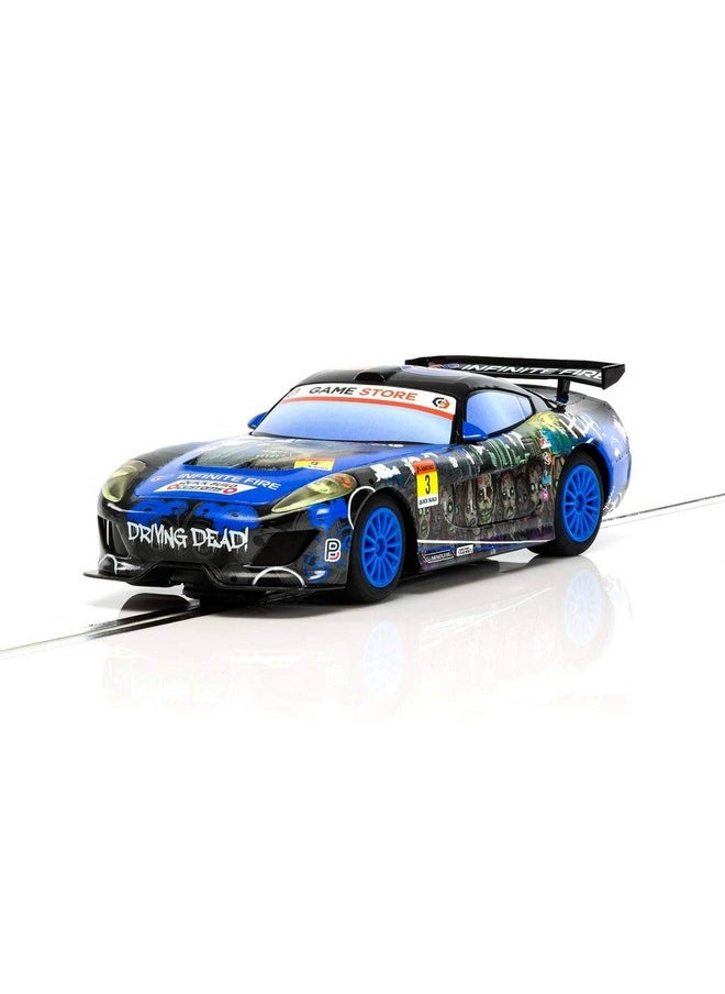 Scalextric Team Gt Zombie 1:32 Slot Race Car C3959 Black & Blue  - Image 1
