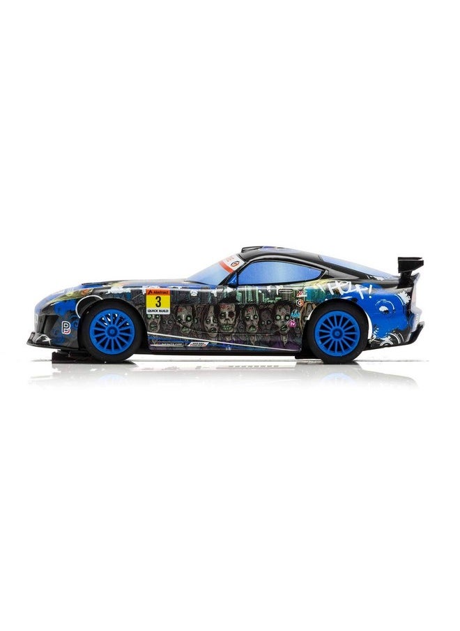 Scalextric Team Gt Zombie 1:32 Slot Race Car C3959 Black & Blue  - Image 2