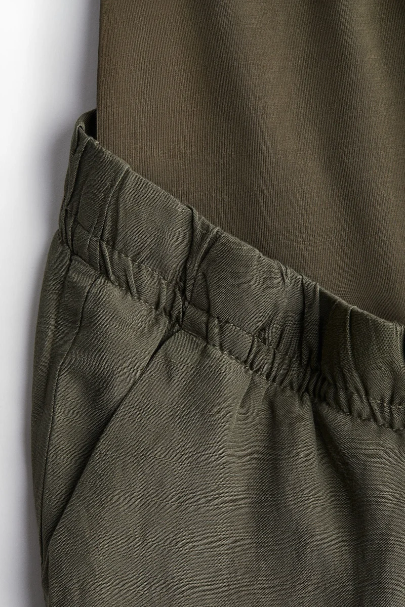 H&M MAMA Linen-blend trousers