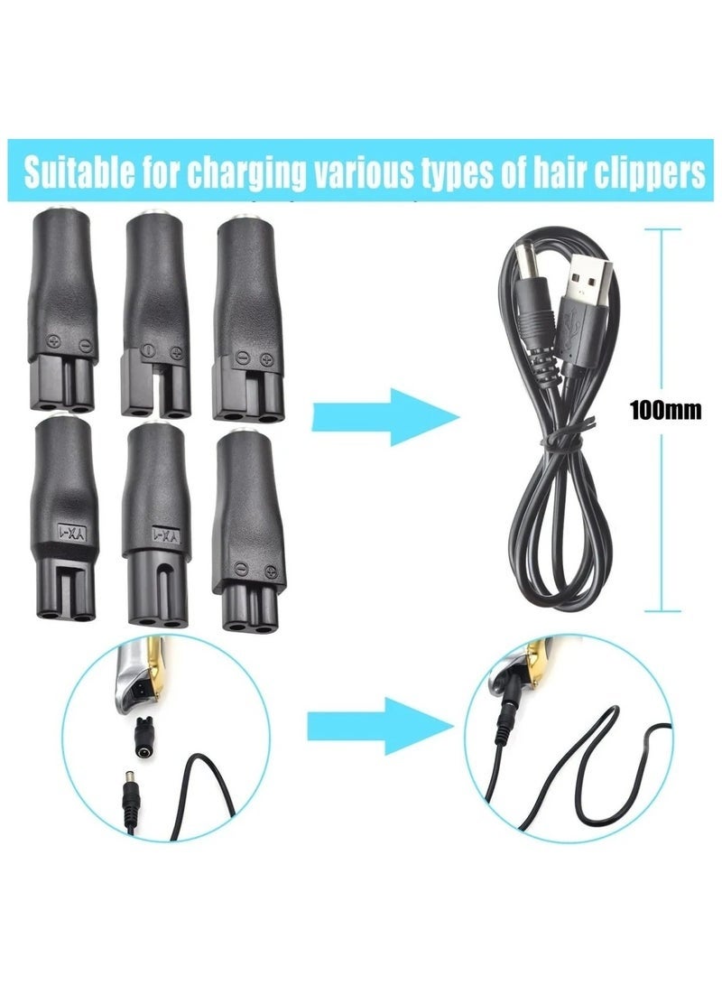 كيلا سلك طاقة 7 في 1، شاحن بديل 5 فولت، محول USB مناسب لماكينات قص الشعر، ماكينات تشذيب اللحية، ماكينات الحلاقة، أدوات التجميل - Image 4