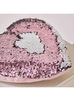 Home Box Flutterby Heart Sequin Cushion 32 x 11 x 32 cm  - Image 3