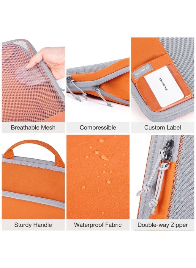 BAGSMART Orange Compression Packing Cubes - Image 2