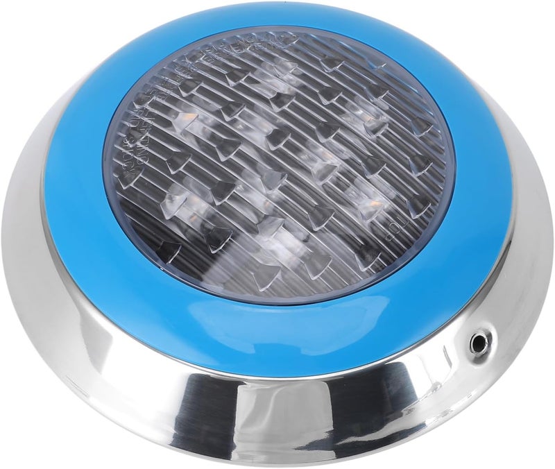 LiebeWH Energy Saving LED Underwater Swimming Pool Light Wall Mounted Pool Light for Pond Fountain 24V, ABS White 215mm, for Hotel Lawn Courtyard (9w) - Image 1