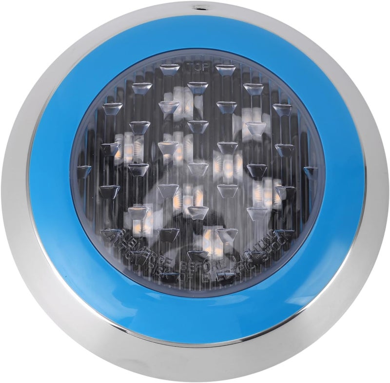 LiebeWH Energy Saving LED Underwater Swimming Pool Light Wall Mounted Pool Light for Pond Fountain 24V, ABS White 215mm, for Hotel Lawn Courtyard (9w) - Image 2