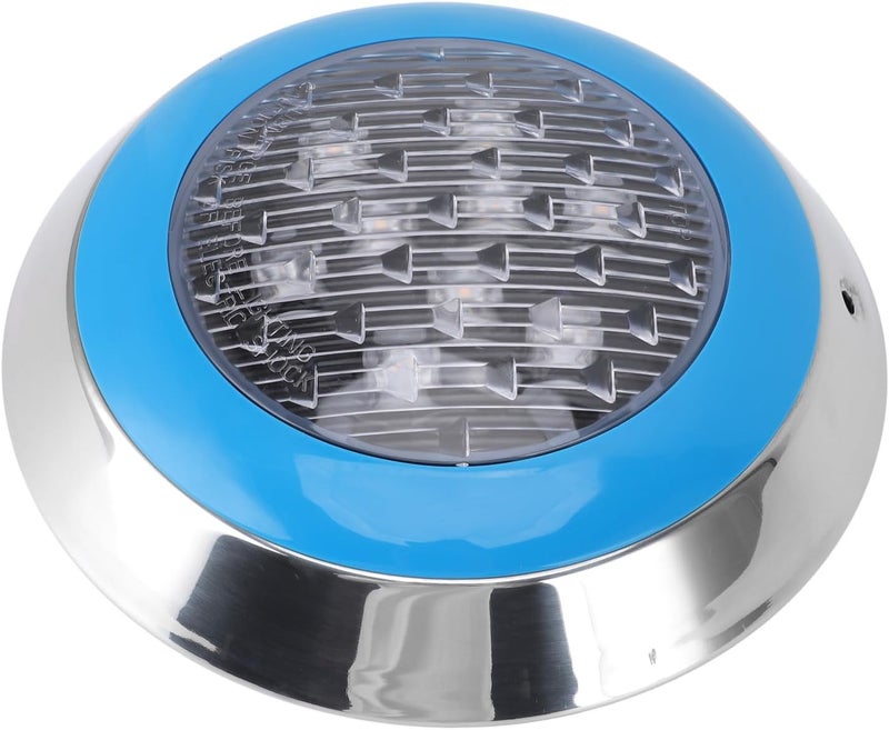 LiebeWH Energy Saving LED Underwater Swimming Pool Light Wall Mounted Pool Light for Pond Fountain 24V, ABS White 215mm, for Hotel Lawn Courtyard (9w) - Image 4
