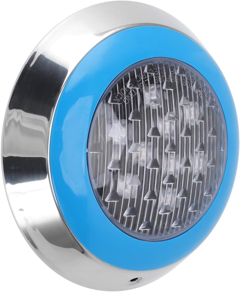 LiebeWH Energy Saving LED Underwater Swimming Pool Light Wall Mounted Pool Light for Pond Fountain 24V, ABS White 215mm, for Hotel Lawn Courtyard (9w) - Image 5
