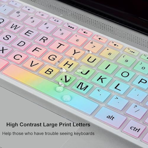 imComor Keyboard Cover for HP Pavilion X360 14" & HP Laptop 14 14-dq 14-fq 14-dk 14m-dh 14-cd/ce/cf Series 14-cf0006dx/cf0012dx 14-dk0002dx 14-dq0011dx/dq1037wm/dq1089wm 14-fq0040nr/fq0050nr Keyboard Skin - Image 4