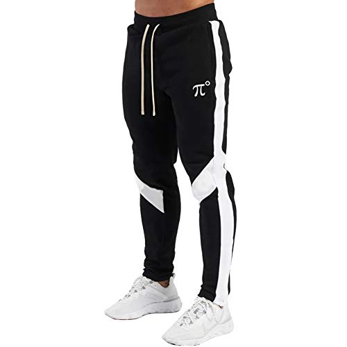 PIDOGYM Men's Track Pants,Slim Fit Athletic Sweatpants Joggers Trousers with Zipper Pockets Black - Image 1