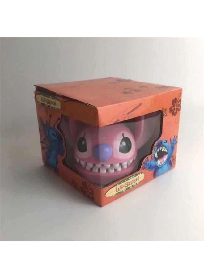 Stitch Giant Teeth Biting Finger Game Toy – Large Size Dentist-Style Fun for Kids (Pink) - Image 1