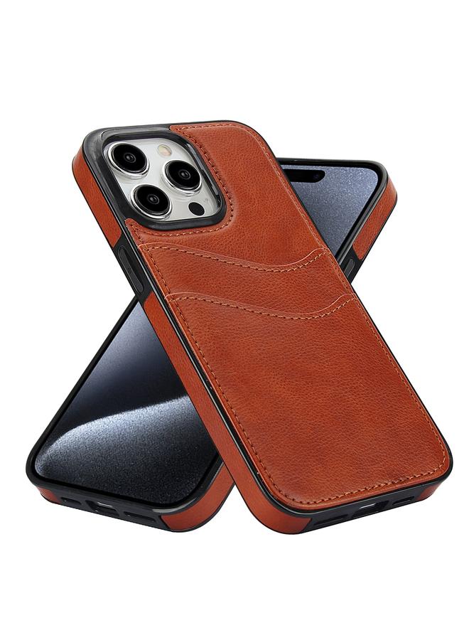 Zaboon Case For iPhone 13 Litchi Leather Skin Card Slots Phone Case - Image 2