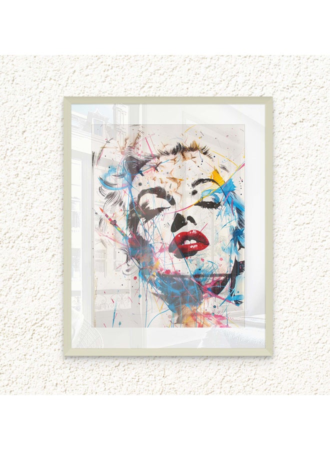 آرت دیکور  ديكور فني مؤطر، صورة فنية جميلة، طباعة لمارلين مونرو، فن البوب، المشاهير، مطبوعات نابضة بالحياة، غرفة المعيشة، غرفة النوم، مكتب، ديكور الحائط - Image 1