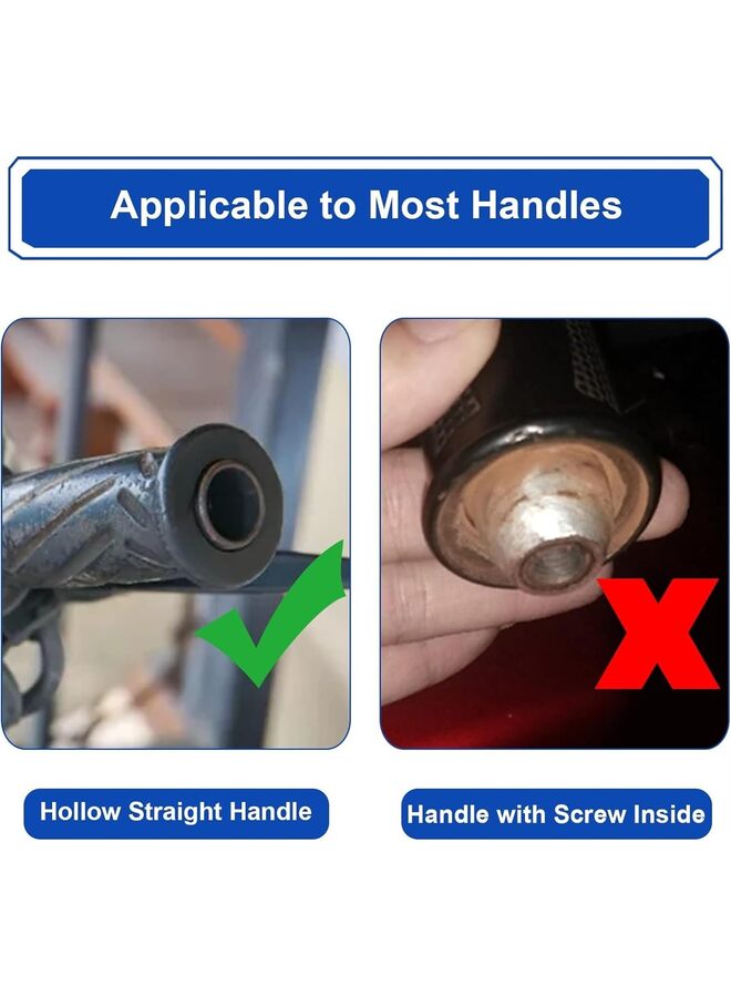 قطعتان من قابس مقود الدراجة النارية من الألومنيوم مقاس 7/8 بوصة، قابس متوازن لمقود الدراجة النارية العالمي، مقبض نهاية المقود المنزلق، ملحقات الدراجة النارية (اللون: فضي) - Image 4