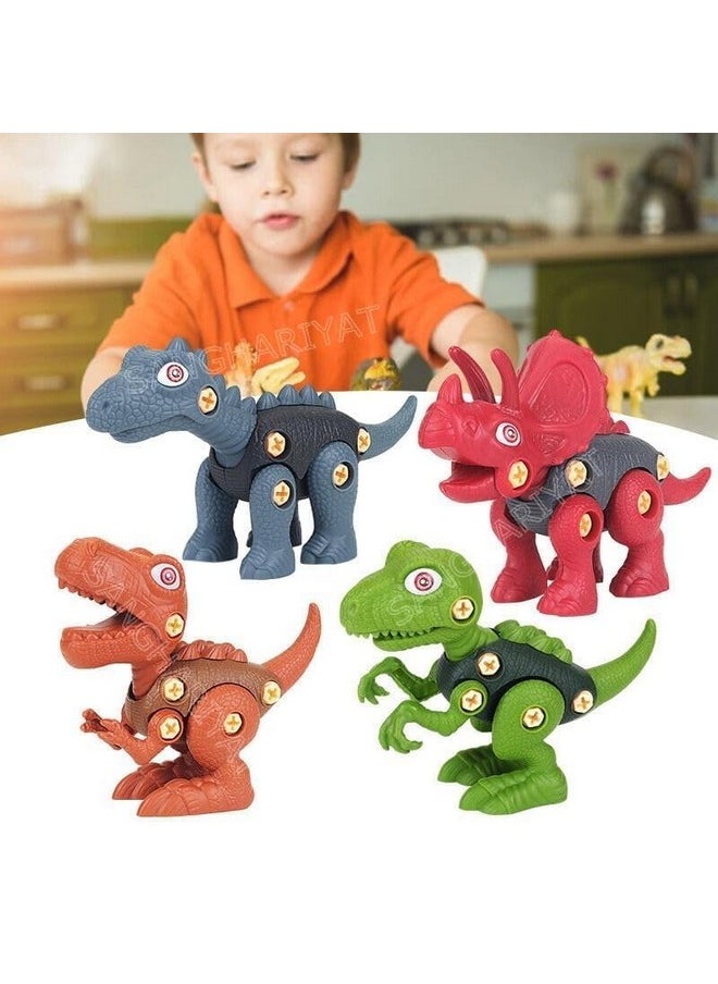 Sky Tech Sky Tech® Dinosaur Toy with Screwdriver Set of 4pcs DIY Kids STEM Toys Take Apart Dinosaur Toys Building Learning Educational Toys for Kids Boys and Girls (Dinosaur-4pcs)  - Image 3