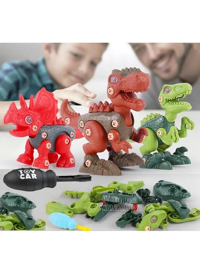 Sky Tech Sky Tech® Dinosaur Toy with Screwdriver Set of 4pcs DIY Kids STEM Toys Take Apart Dinosaur Toys Building Learning Educational Toys for Kids Boys and Girls (Dinosaur-4pcs)  - Image 5