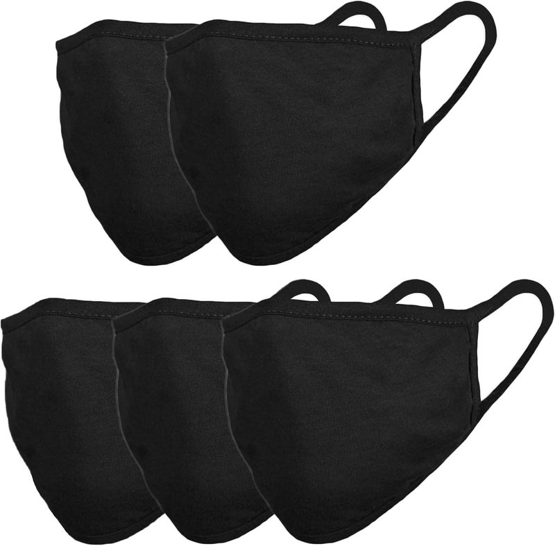 SimpliMagic Reusable Face Mask 50 Count Pack of 1 Black 50 Pack