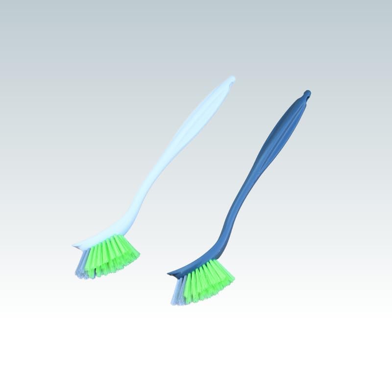 KWEL Sink, Wash Basin Cleaning Brush with Plastic Handle/Nylon Brush Kitchen Tools Cleaning Brush (Pack of 2) - Image 5