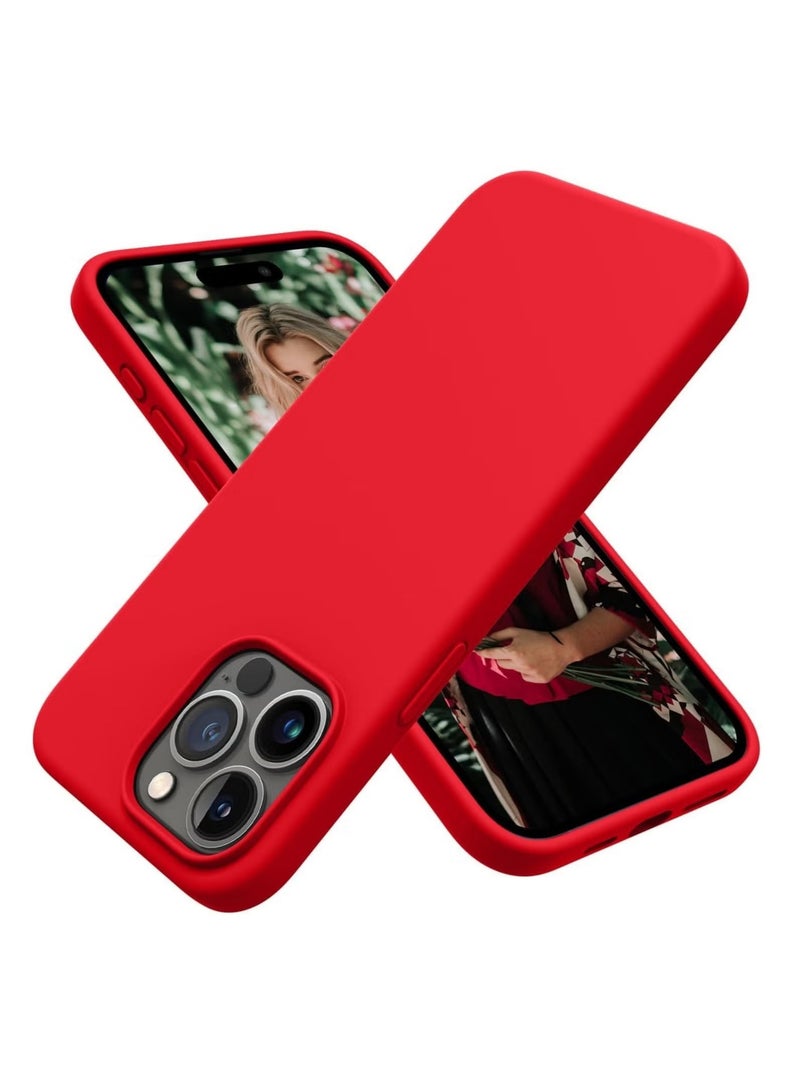 DUSALA iPhone 15 Pro Max Case, Liquid Silicone Phone Case for iPhone 15 Pro Max 6.7 Inch, Colorful Silky-Soft Protective Cover
(Red) - Image 1