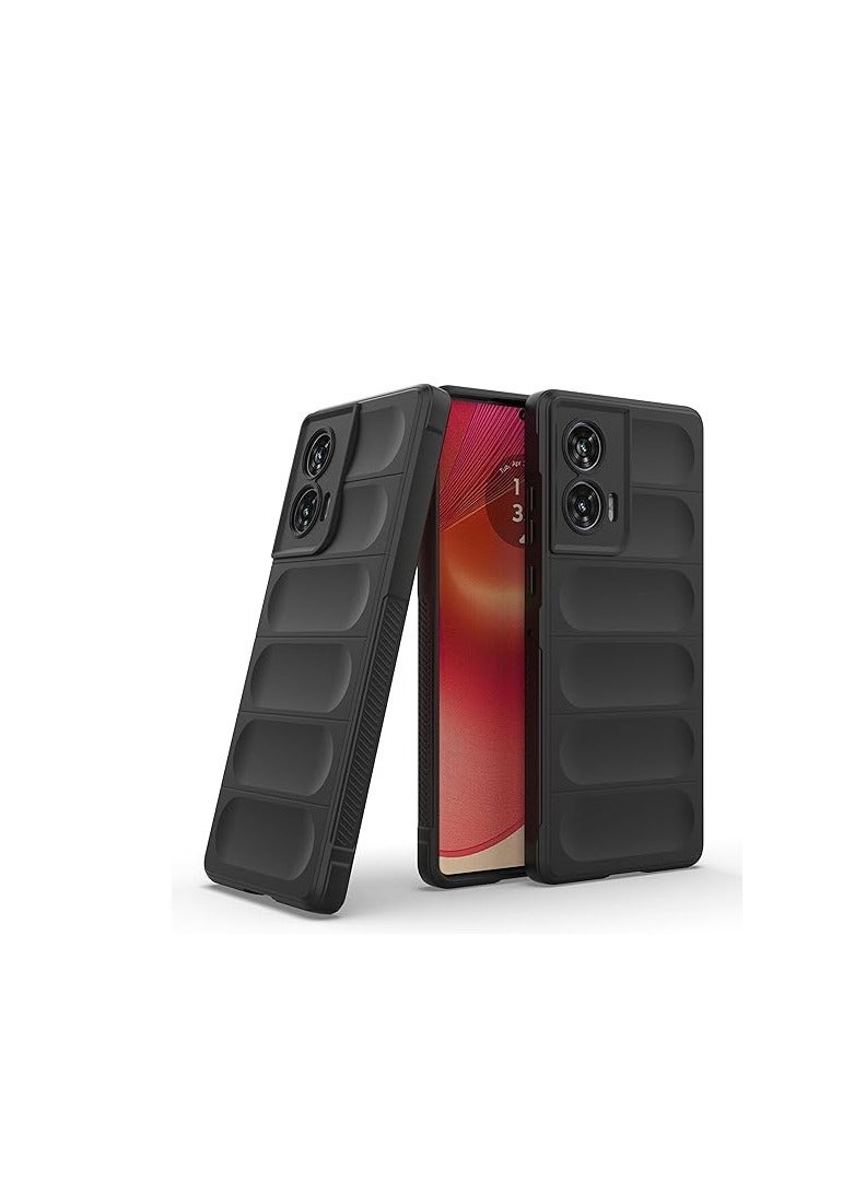 Back Case Cover for Motorola G85  | Compatible for Motorola G85 Back Case Cover | Liquid Silicon Magic Case for Motorola G85 with Camera Protection|Black