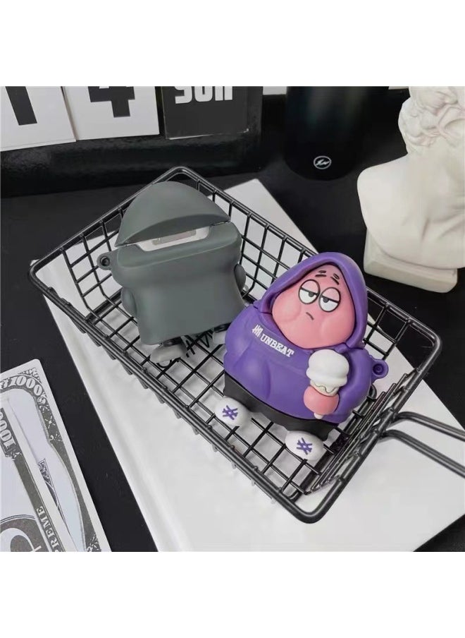 Generic - Cartoon Airpodspro2 Generation Wireless Bluetooth Headset Protective Cover For Apple 3 Generation Creative Silicone Cute Shell-Color:Lie Lie Lie Miao Frog Beg-RM-Applicable Model:Airpods Pro - Image 1