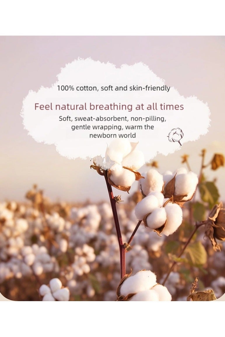 I LOVE KIDS 0.5Tog Baby Sleeping Bags 100% Cotton for Newborn Baby Swaddle Wrap Long Sleeves Kids Sleeping Sack Medium 0-6M(Blue) - Image 3