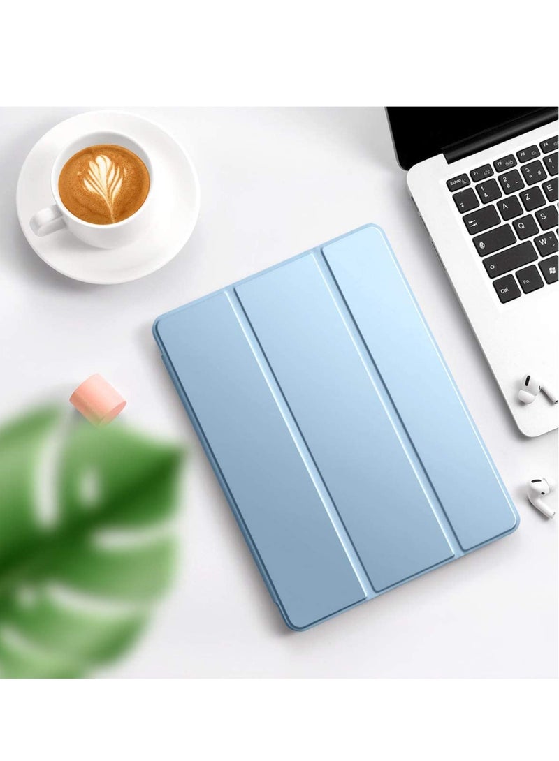 ELTRAZONE Case for iPad 8th Generation/iPad 10.2 Case 2020, Smart Folio Soft TPU Protective Case Cover with Apple Pencil Holder for iPad 8th/7th Gen, Auto Sleep/Wake, Full Body Protection - Sky Blue - Image 2