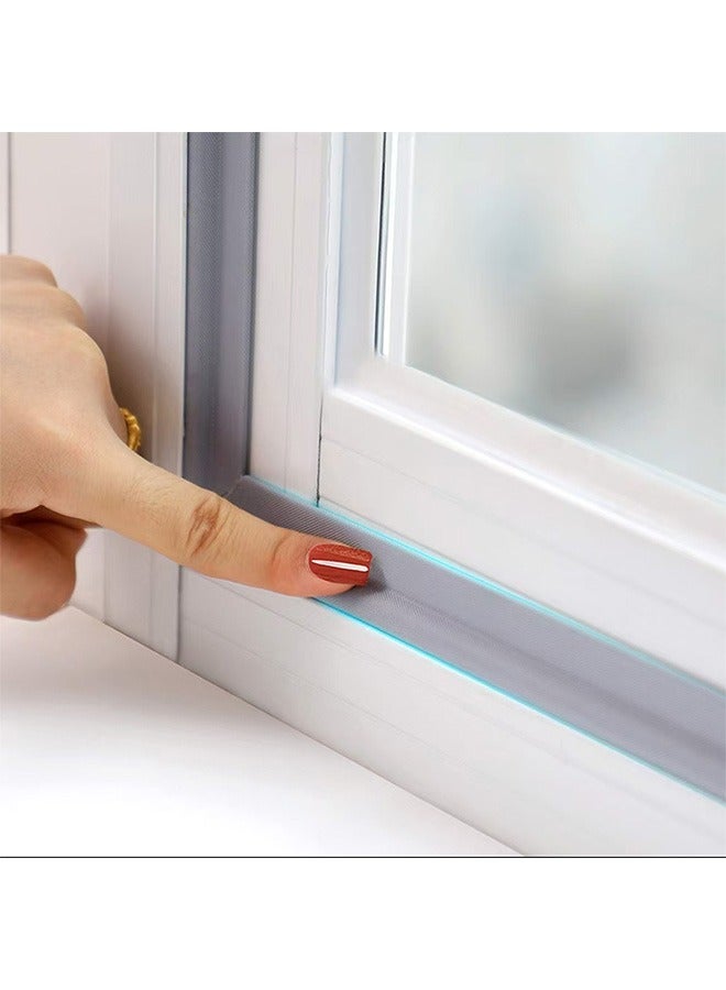 Berma Baby عوازل النوافذ ذاتية اللصق، عازلة للصوت والرياح والحشرات، عوازل أبواب من قماش النايلون الرغوي، شرائط مقاومة للعوامل الجوية للنوافذ المنزلقة، شرائط عزل حراري وعزل صوتي ذاتية اللصق للأبواب والنوافذ - Image 1