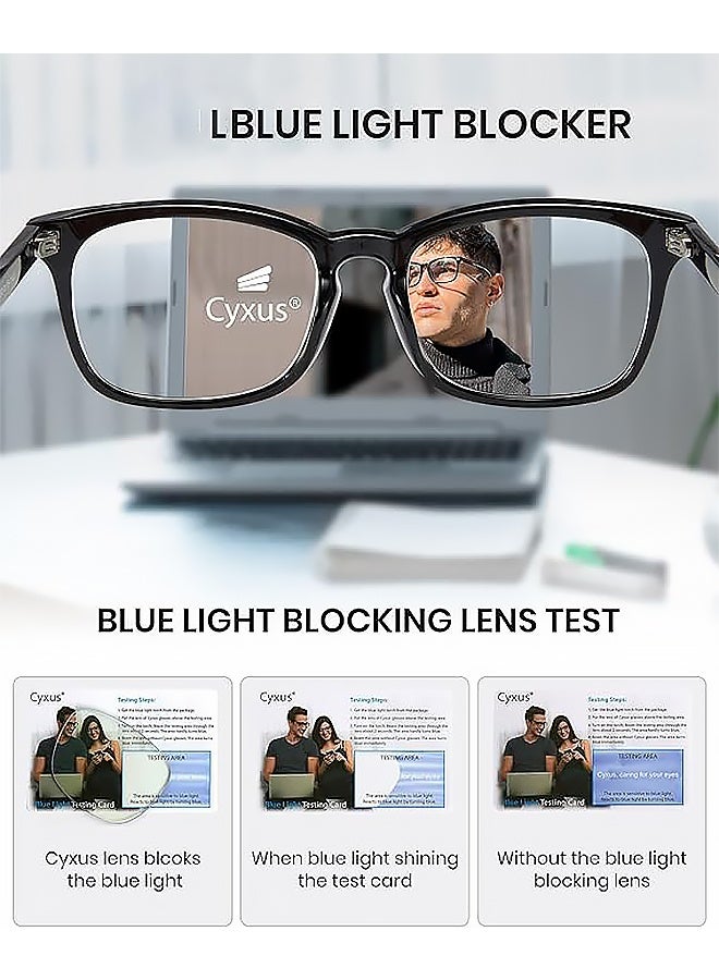 Blue Light Glasses for Men Women Reduce Eye Strain UV Blocking for Computer Screen - Image 5