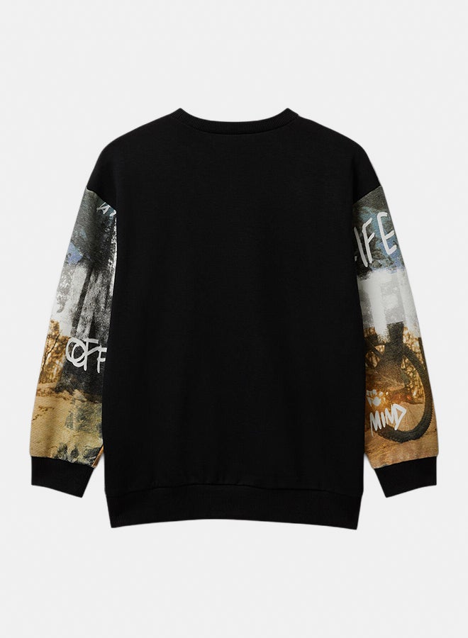 Benetton Boys Sweatshirt with print - Image 3