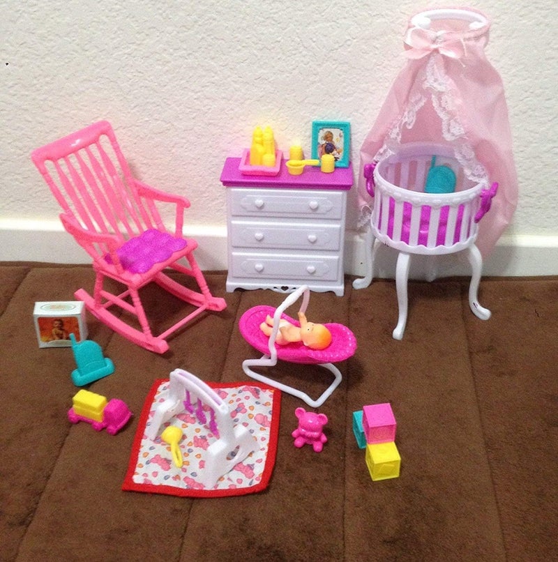 Gloria Dollhouse Furniture  Baby Home Nursery Playset - Image 3