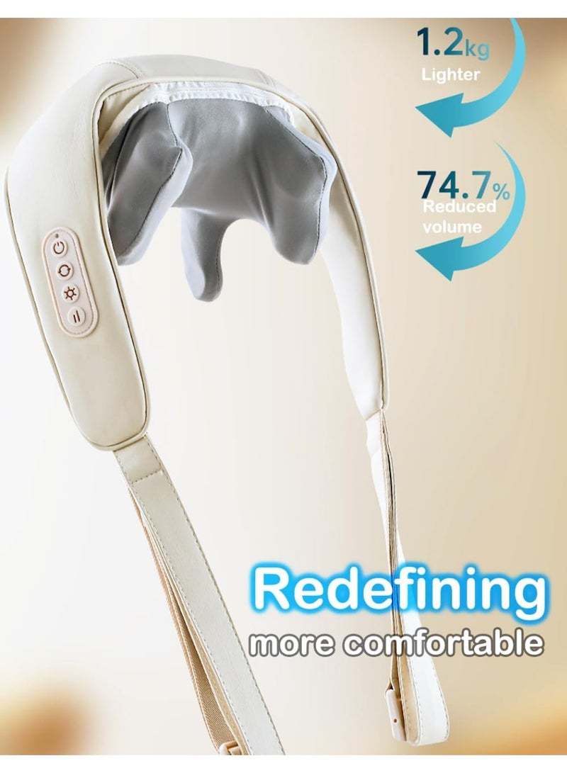 جهاز تدليك كهربائي للرقبة والظهر مع حرارة – مساج عميق لتخفيف آلام العضلات للمنزل والمكتب والسيارة - Image 4