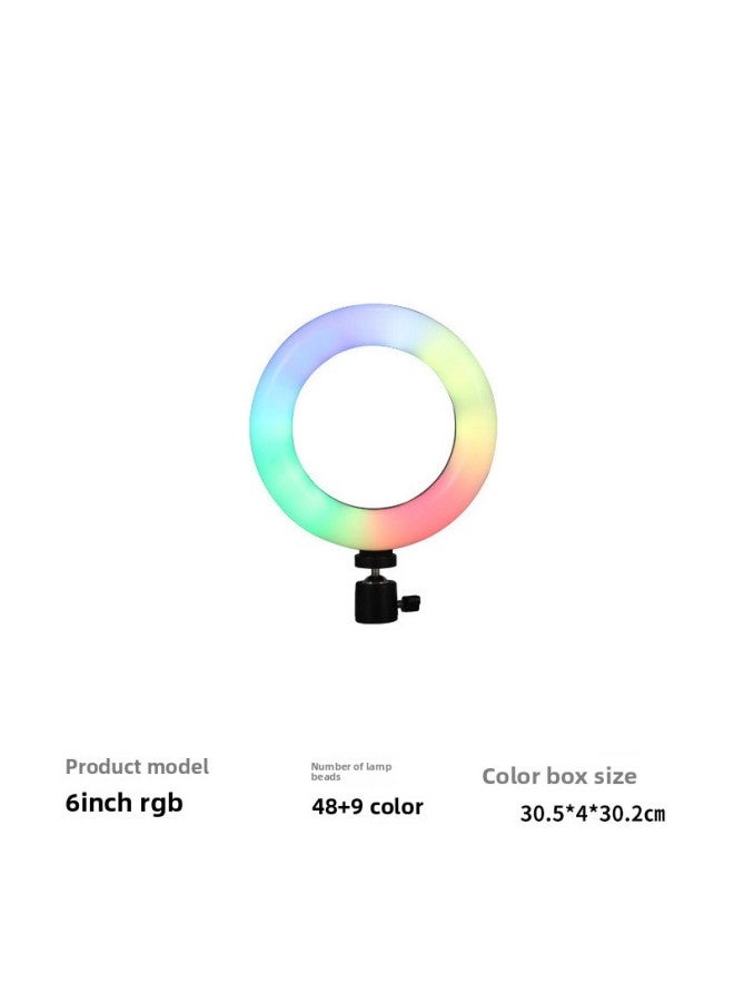 12 Inch RGB Fill Light Colorful Beauty Live Fill Light Rgb Mobile Phone Rgb Photography Ringlight Fill Light-Specification:12inch Ring Light Rgb  - Image 4