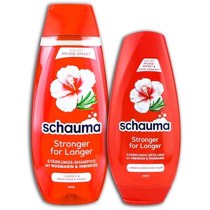 STRONGER FOR LONGER HAIR CARE SET 400 ML SHAMPOO + 250 ML CONDITIONER SET OF 2