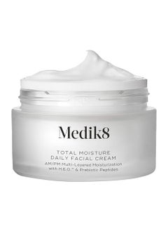Medik8 Medik8 Total Moisture Daily Facial Cream - Hydrating Peptide Face Moisturizer with Hyaluronic Acid - Plumps Skin - Supports Skin Barrier - 1.6 oz 