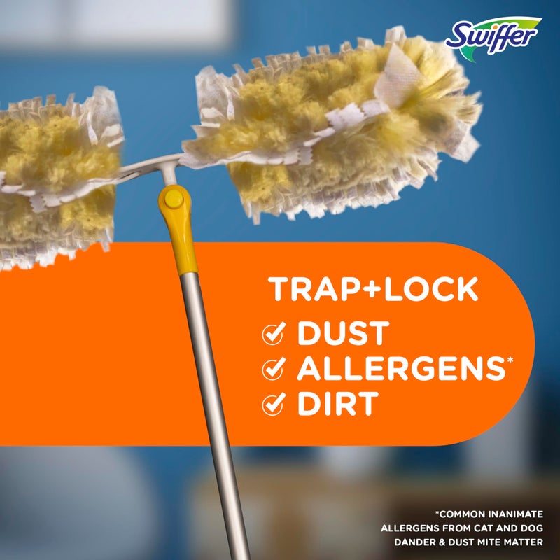 Swiffer Ceiling Fan Duster Super Extender Handle Starter Kit, 6 Heavy Duty Refills - Image 4