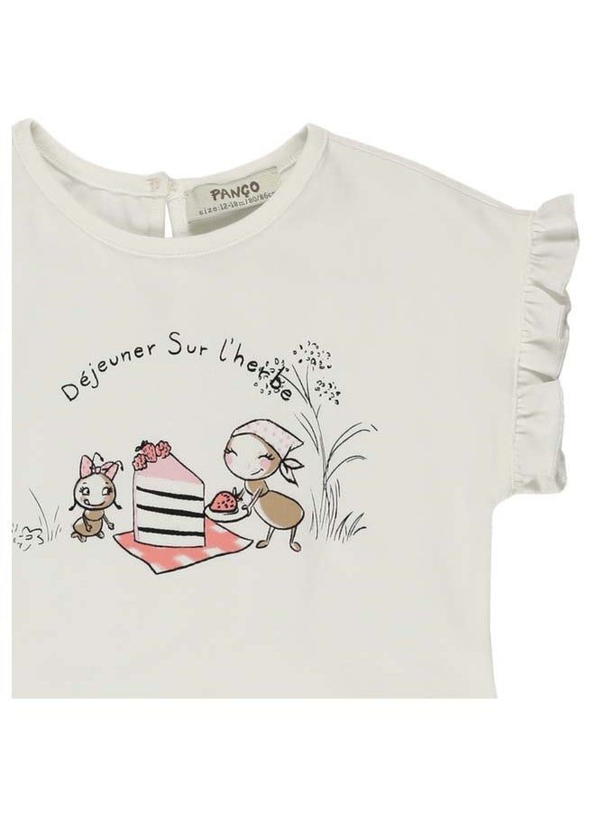 Panco - STRAWBERRY T-Shirt with Print Detail - Image 1