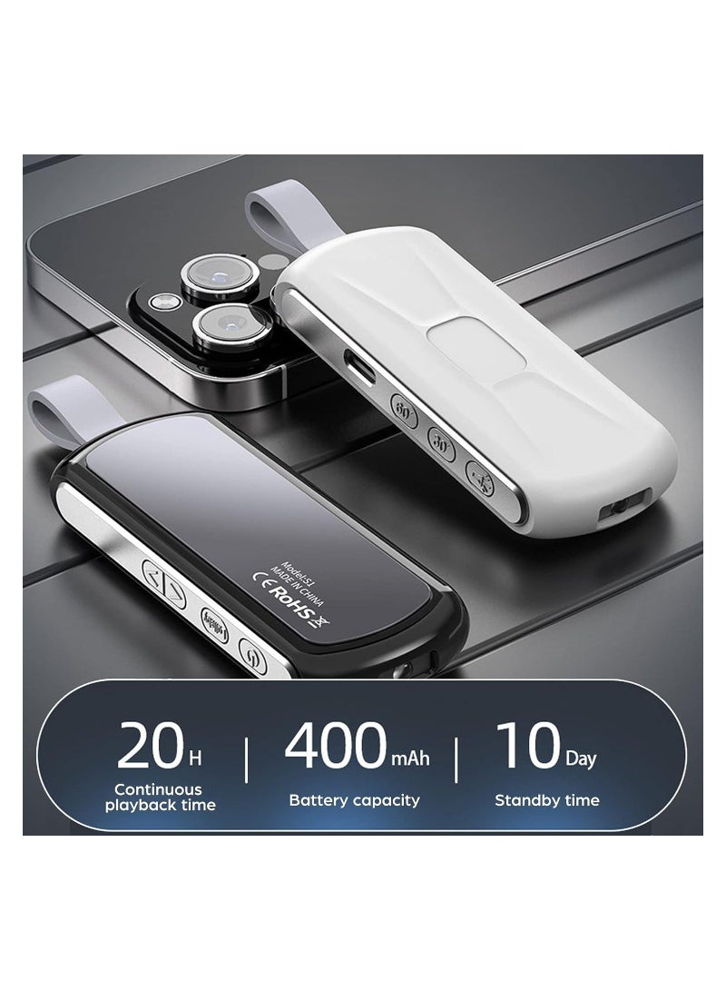 Pillow Speaker Bone Conduction Stereo, Mini Portable Bluetooth Wireless Sleep Headphones, Insomnia White Noise Machine for Side Sleepers, Black - Image 3