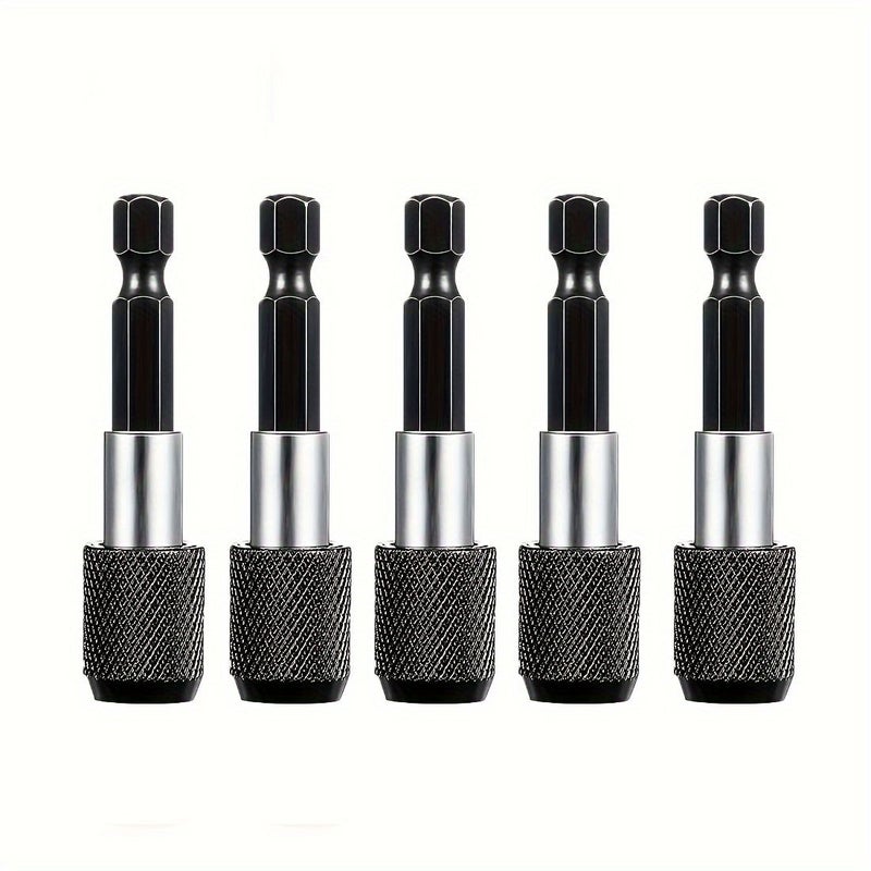 12pcs Drill Bit Extension Rods 6.35mm Quick Release Self Locking Connector - Image 1