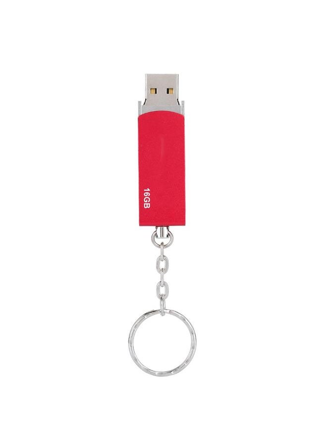 Thoraya Ultra thin Waterproof Keychain High speed Metal Rotating U Disk Red 16G  - Image 1