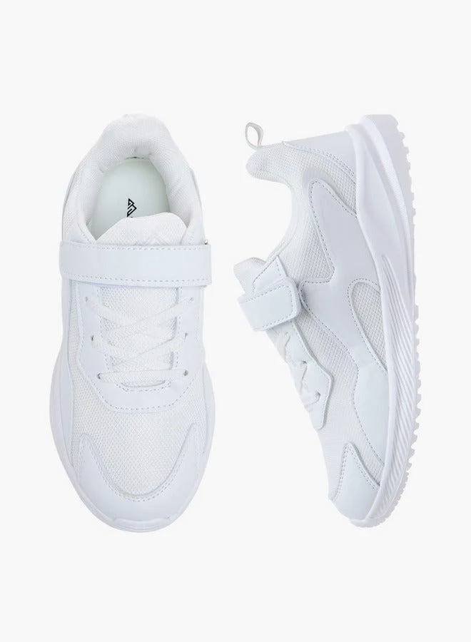 Oaklan by Shoexpress WHITE Panelled Sports Shoes with Hook and Loop Closure  | Best Price UAE