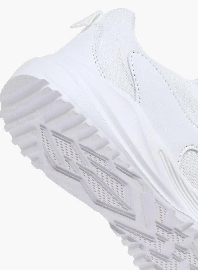 Oaklan by Shoexpress WHITE Panelled Sports Shoes with Hook and Loop Closure  | Best Price UAE