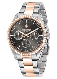 Men's Competizione Analog Black Dial Stainless Steel Watch R8853100020