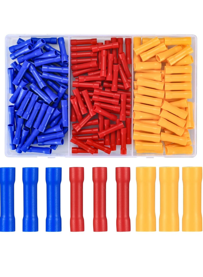 160 Piece Assorted Electrical  Splice Connector Kit, Insulated Wire Terminals (Red/Blue/Yellow) - Image 1