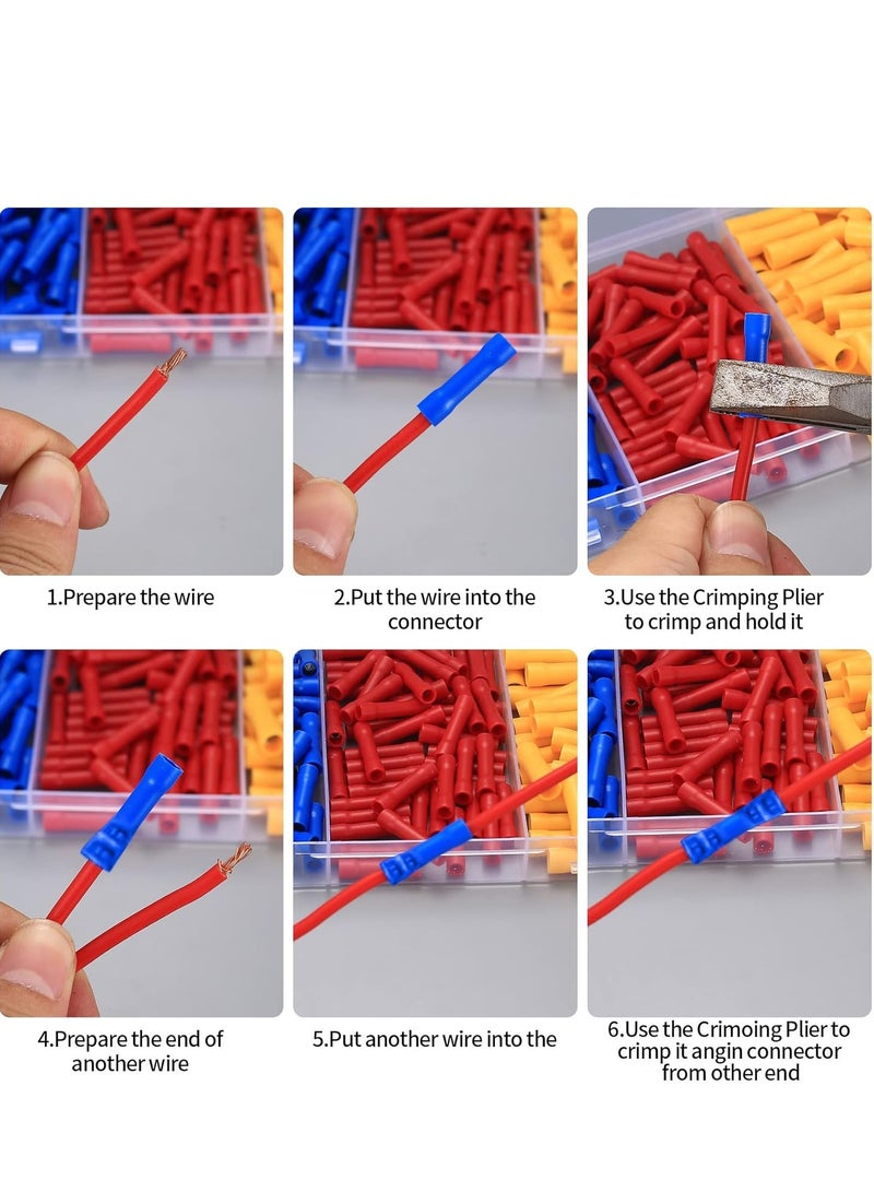 160 Piece Assorted Electrical  Splice Connector Kit, Insulated Wire Terminals (Red/Blue/Yellow) - Image 3