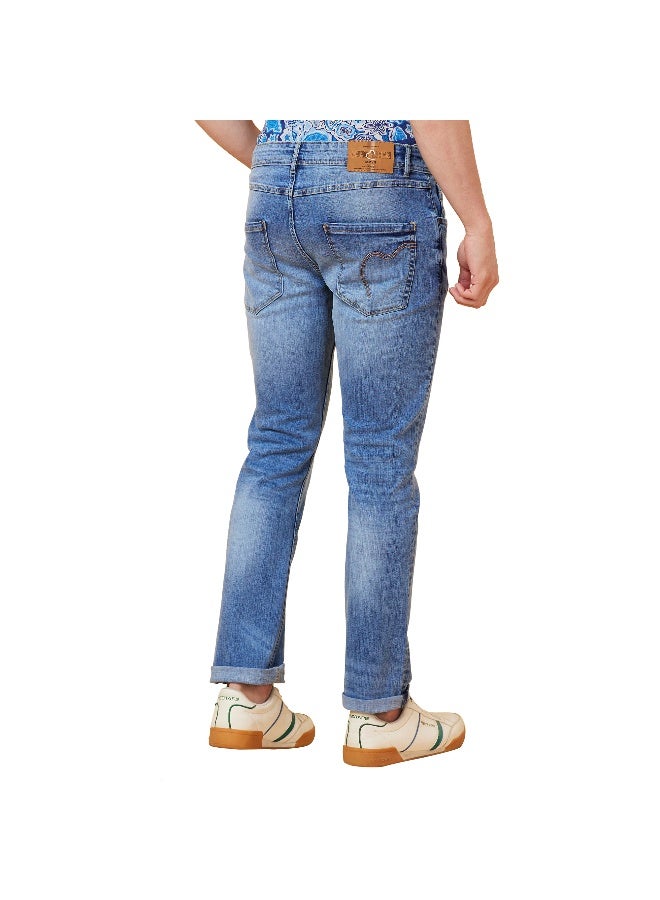 Being Human Mens Light Tone Slim Straight Fit Denims - Image 4